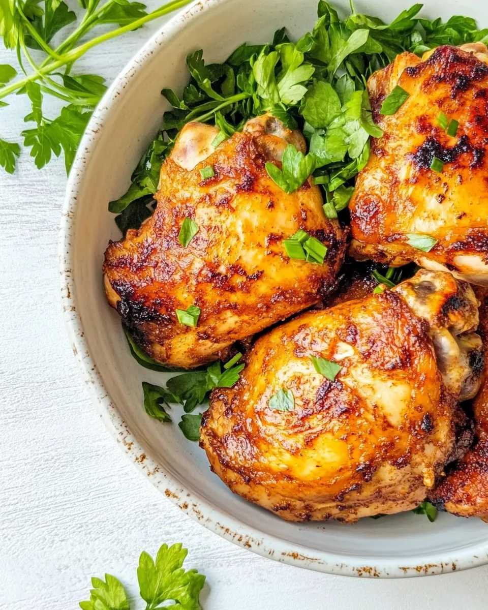 Boneless Air Fryer Chicken Thighs