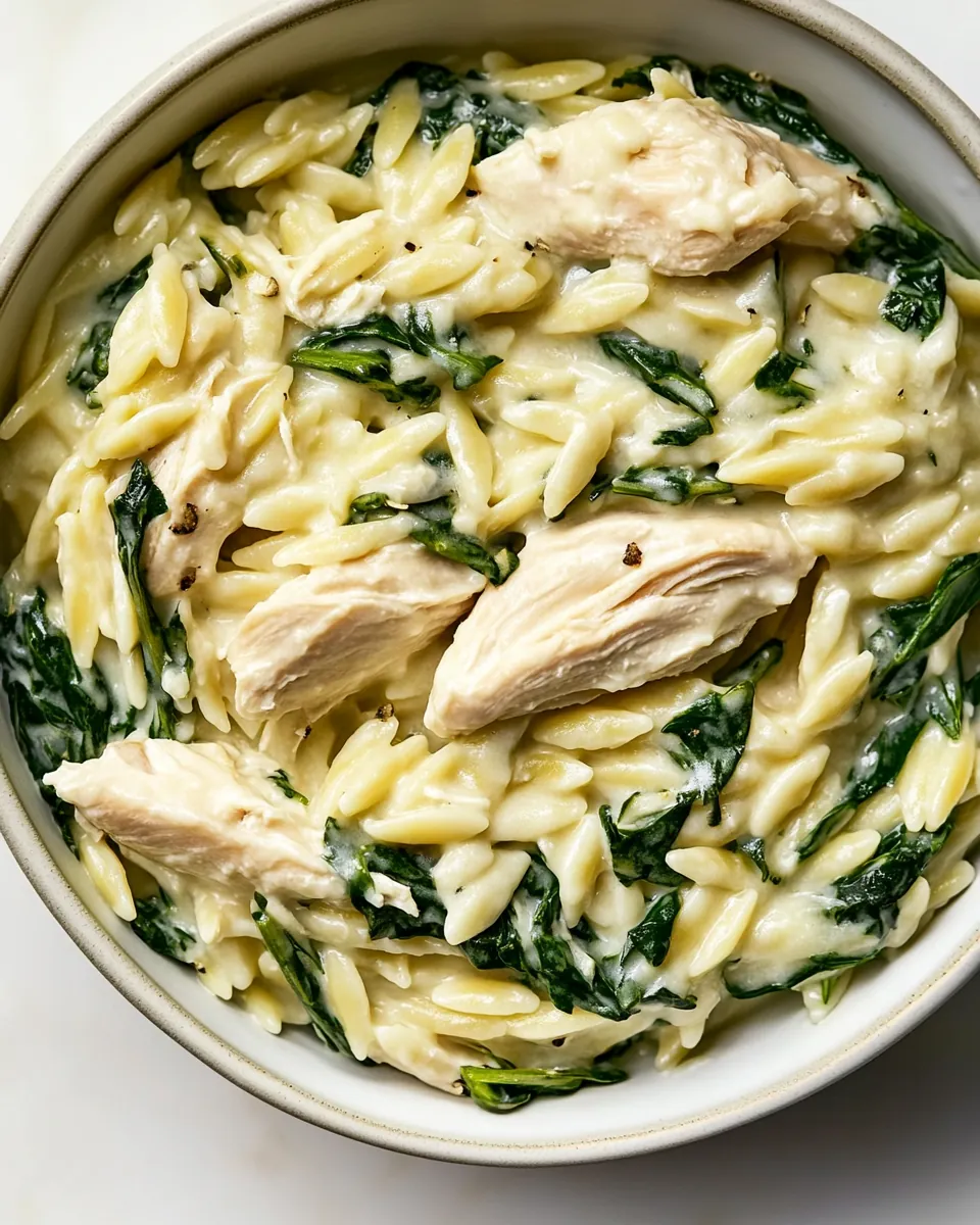 Boursin Orzo with Chicken