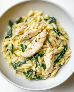 Boursin Orzo with Chicken