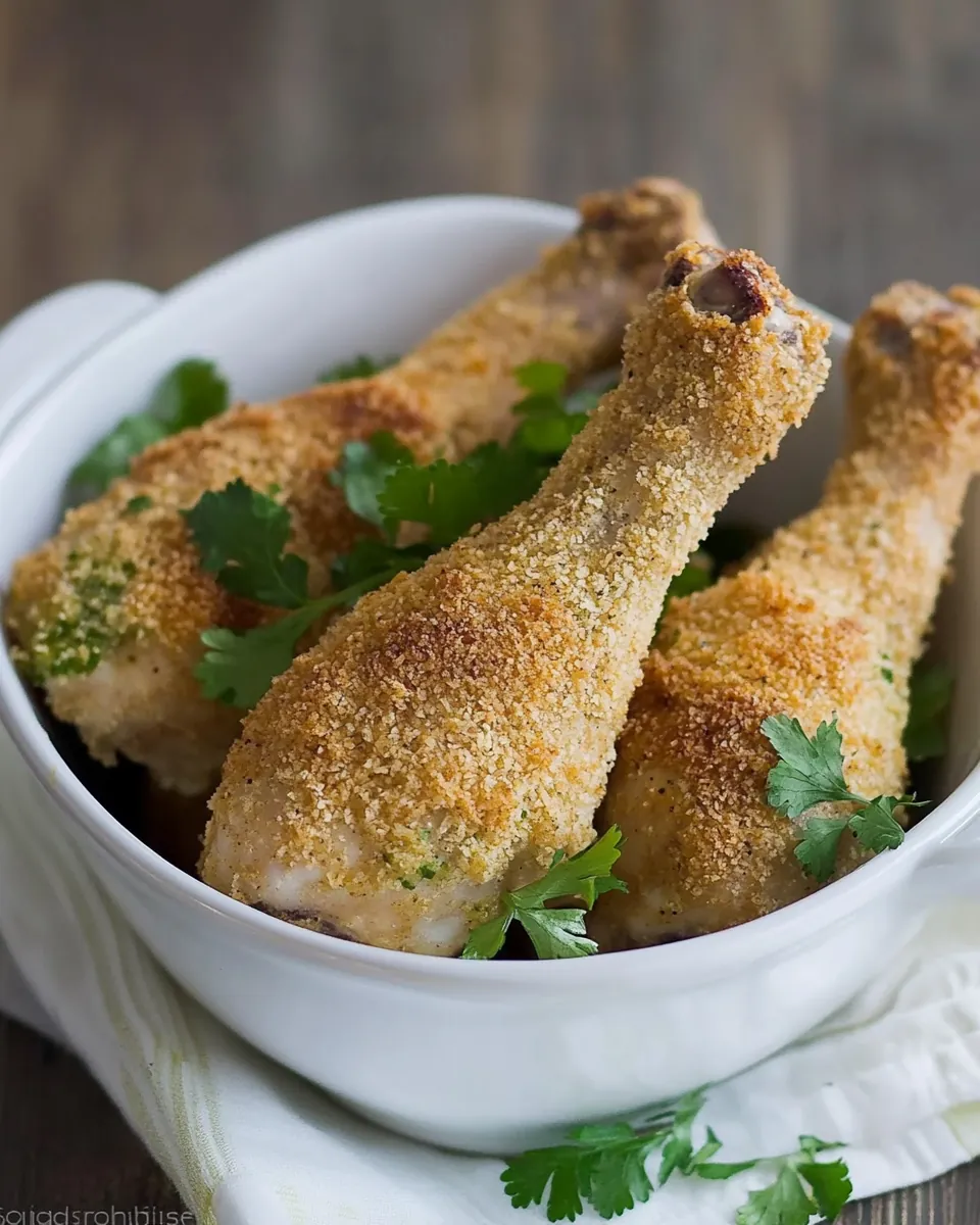 Breaded Baked Chicken Drumsticks