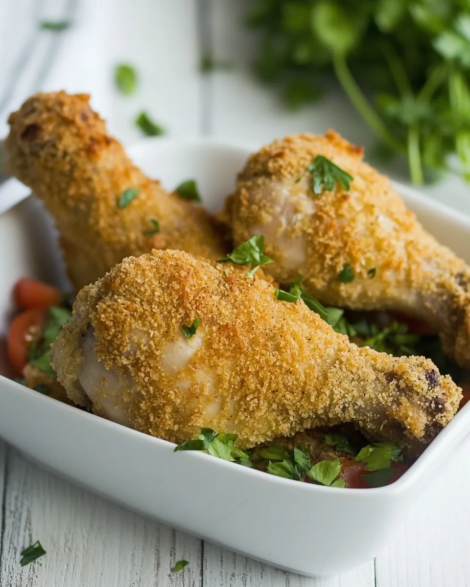 Breaded Baked Chicken Drumsticks