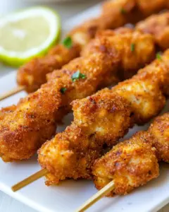 Breaded Chicken Skewers