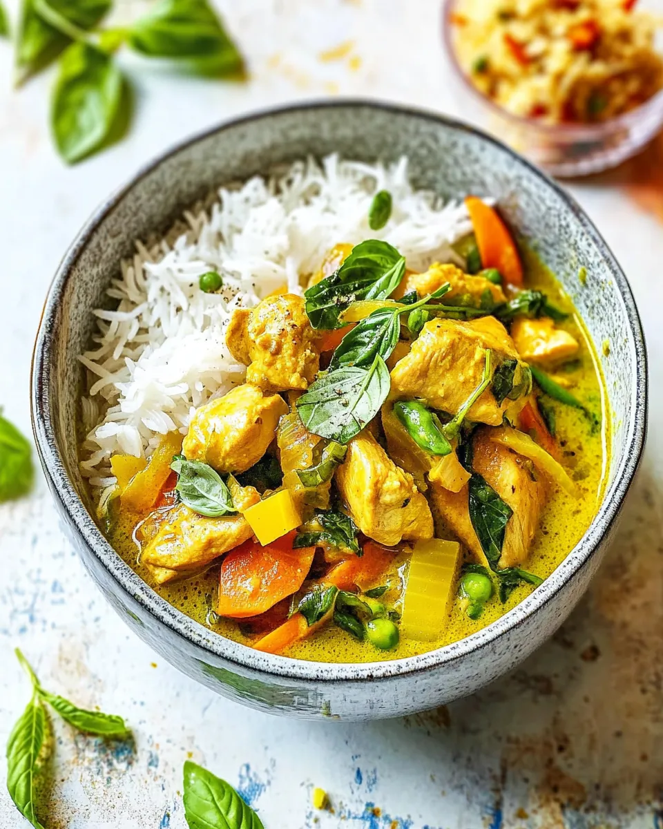 Lemongrass Chicken Green Curry