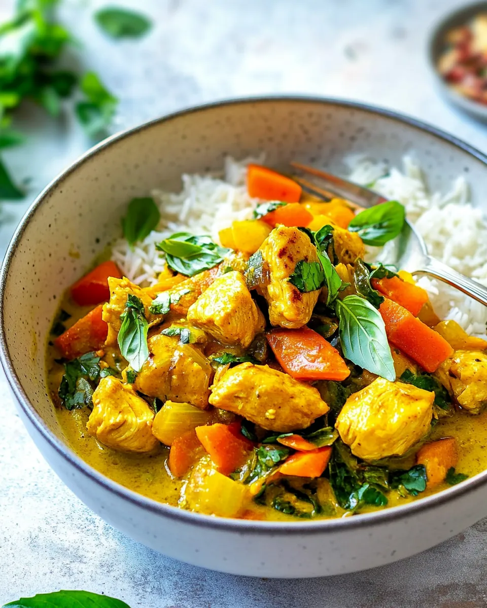 Lemongrass Chicken Green Curry