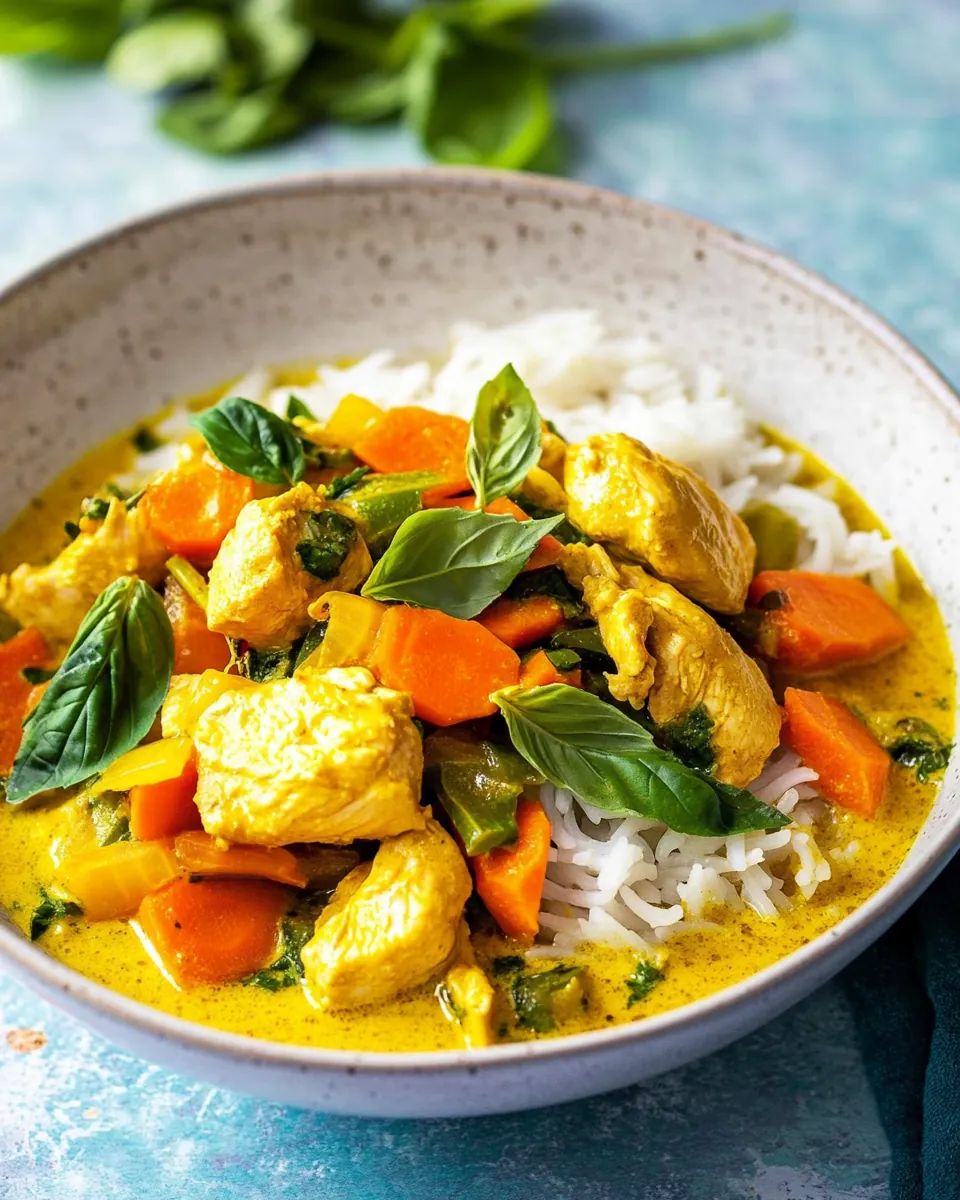 Lemongrass Chicken Green Curry