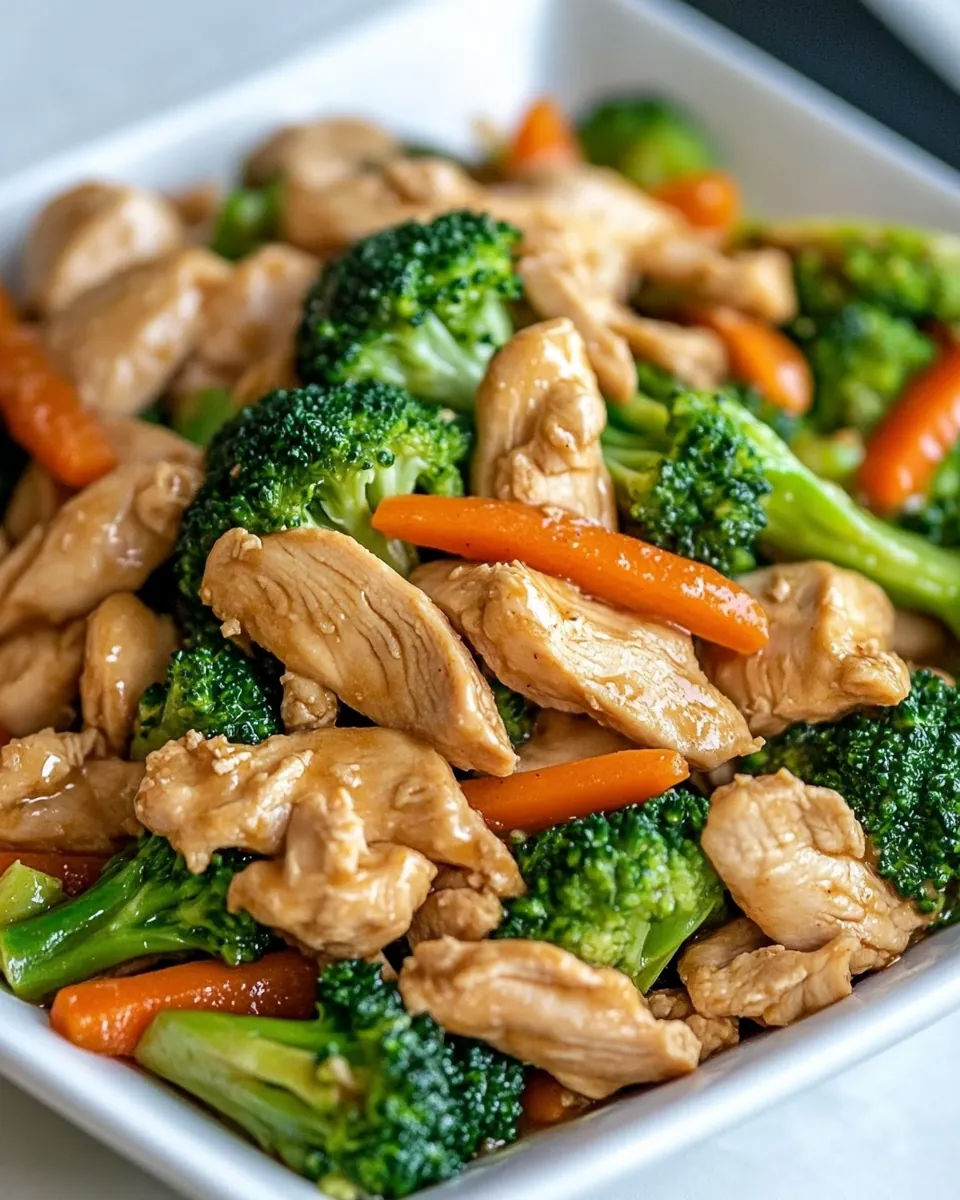 Broccoli Chicken Stir Fry