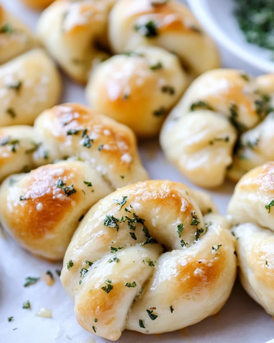 Brown Butter Herb Garlic Knots