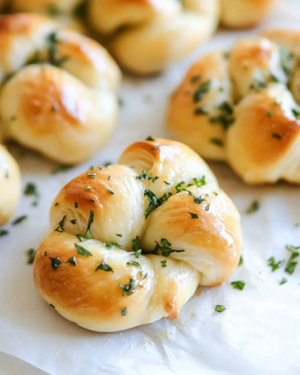 Brown Butter Herb Garlic Knots