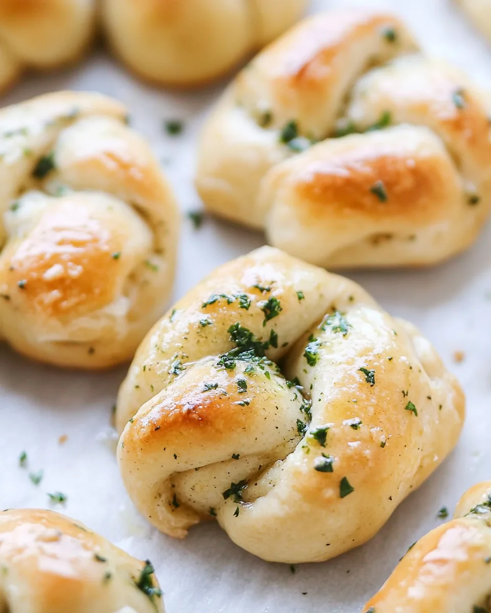 Brown Butter Herb Garlic Knots