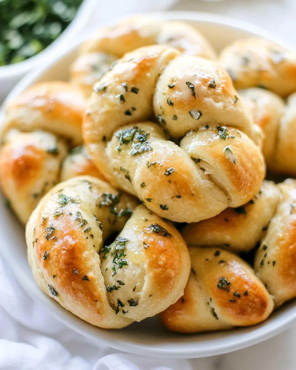 Brown Butter Herb Garlic Knots