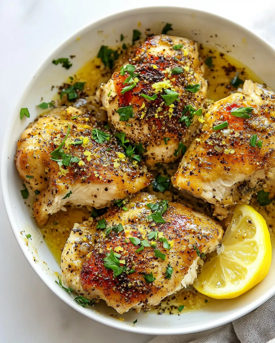 Brown Butter Lemon Pepper Chicken