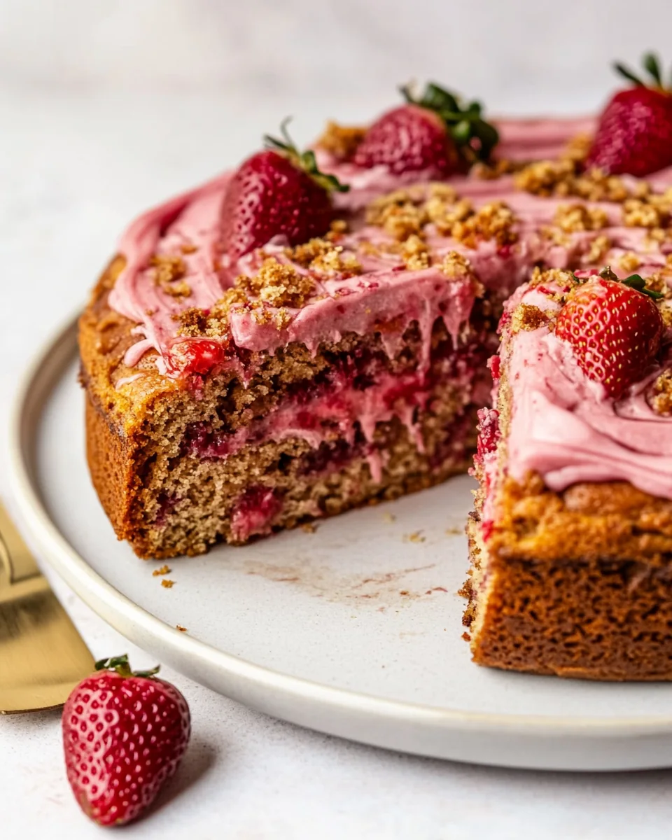 Brown Butter Strawberry Coffee Cake