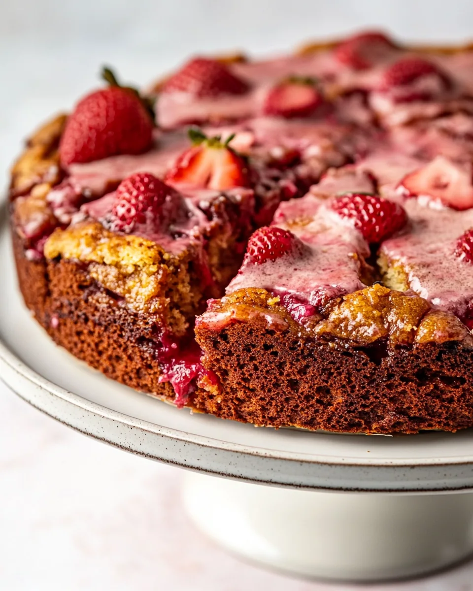 Brown Butter Strawberry Coffee Cake