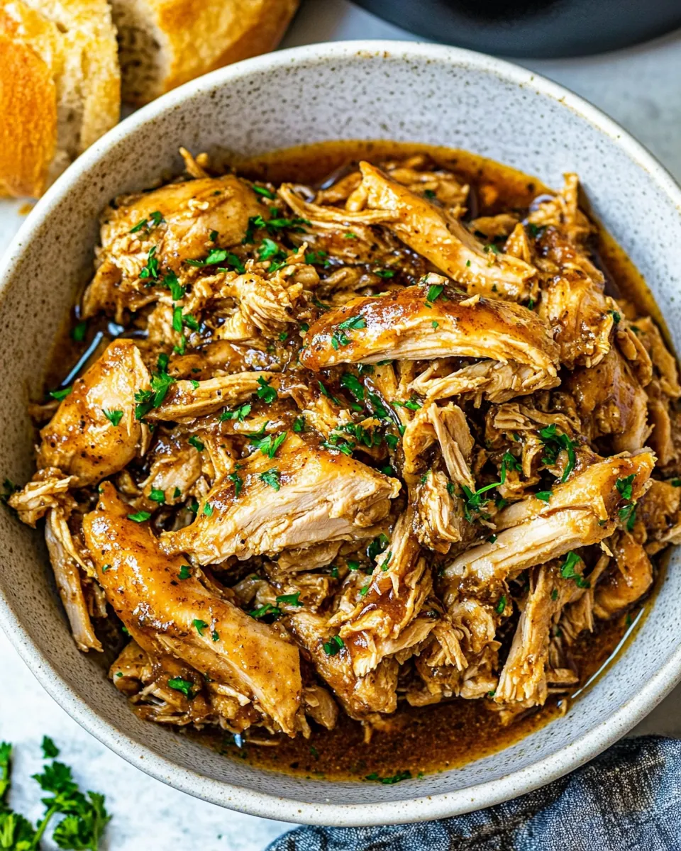 Brown Sugar Pulled Chicken
