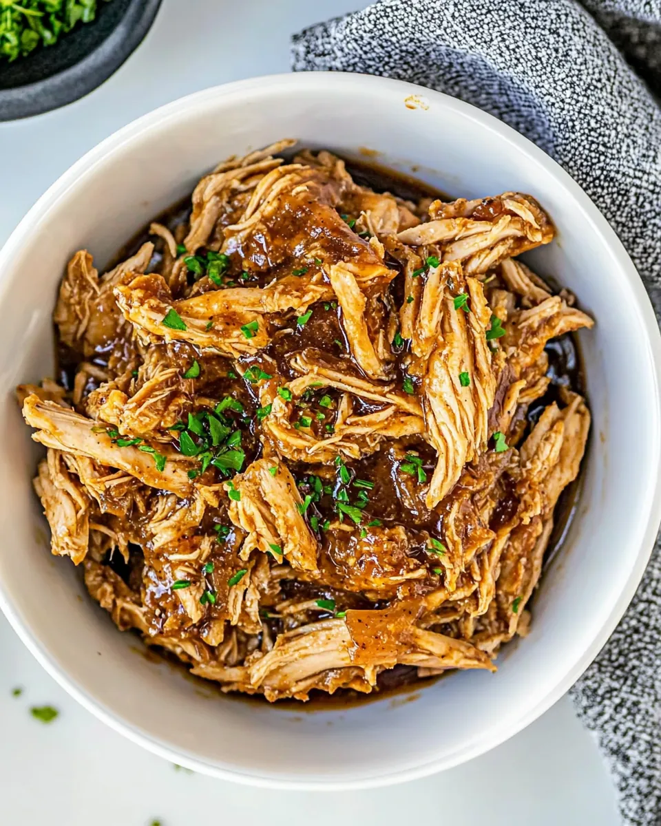 Brown Sugar Pulled Chicken