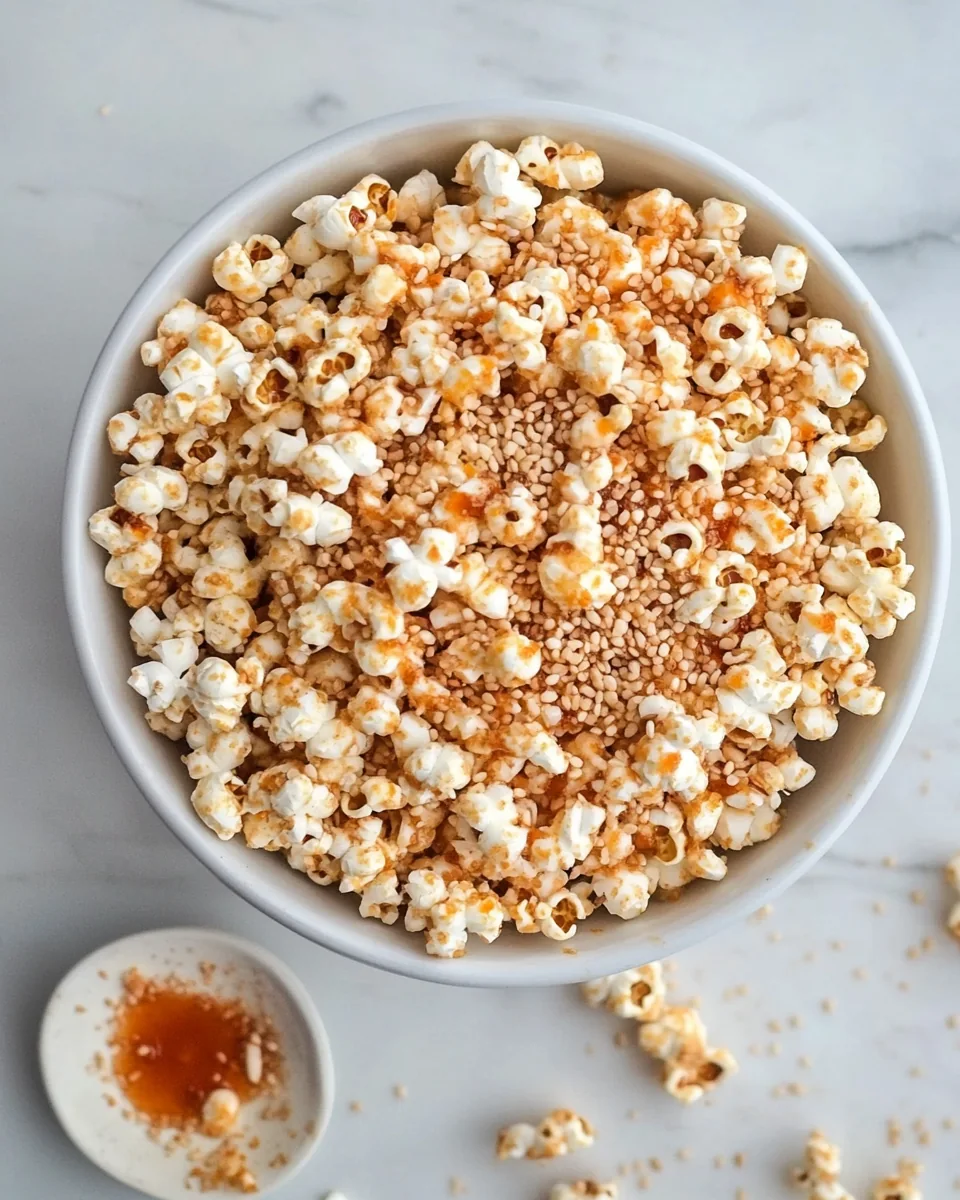 Brown Sugar Sriracha Sesame Popcorn