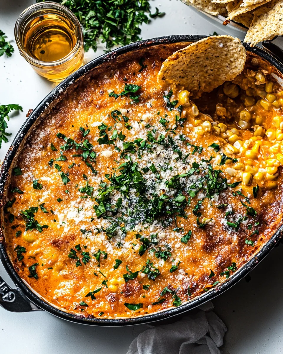 Buffalo Chicken Corn Dip
