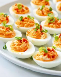 Buffalo Chicken Deviled Eggs