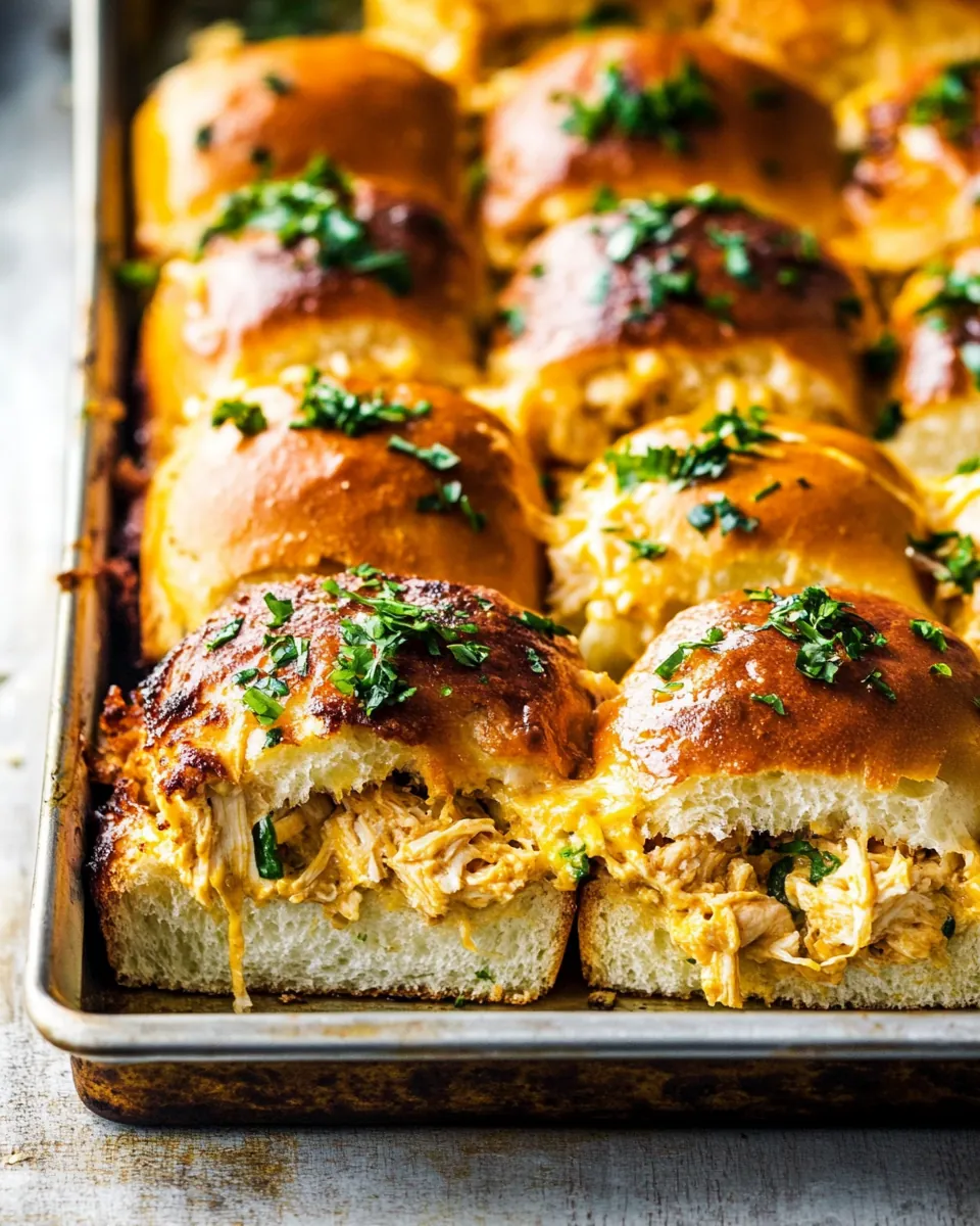 Buffalo Chicken Dip Sliders