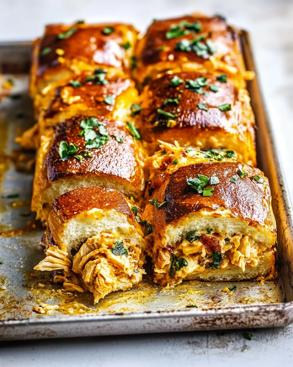 Buffalo Chicken Dip Sliders