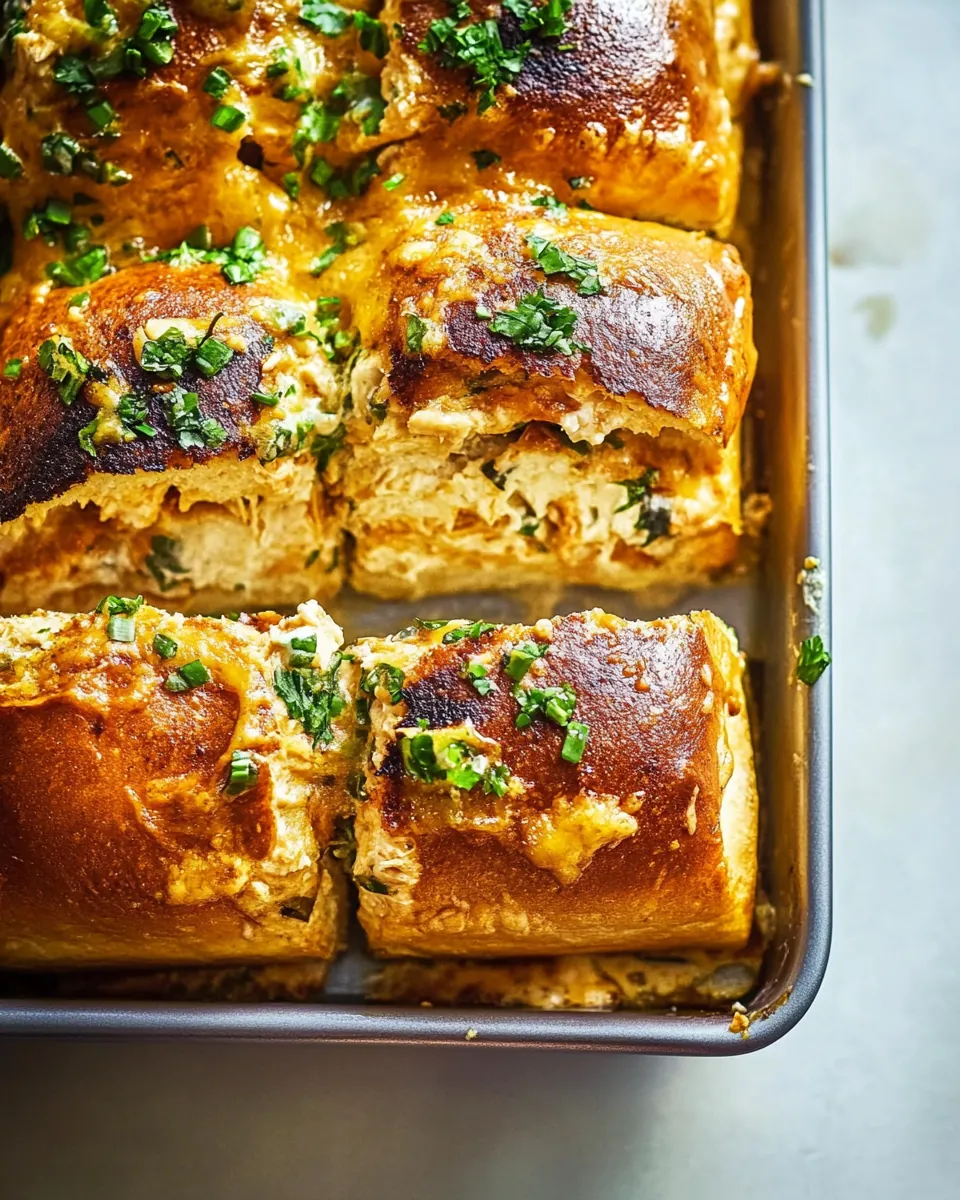 Buffalo Chicken Dip Sliders