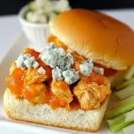Buffalo Chicken Blue Cheese Sliders