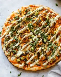 Buffalo Roasted Cauliflower Pizza