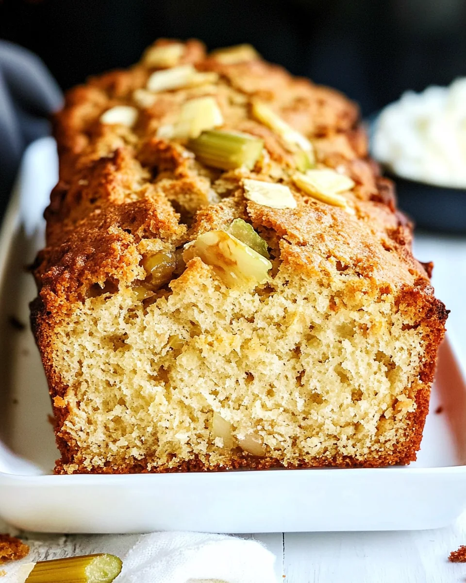 Buttermilk Rhubarb Bread