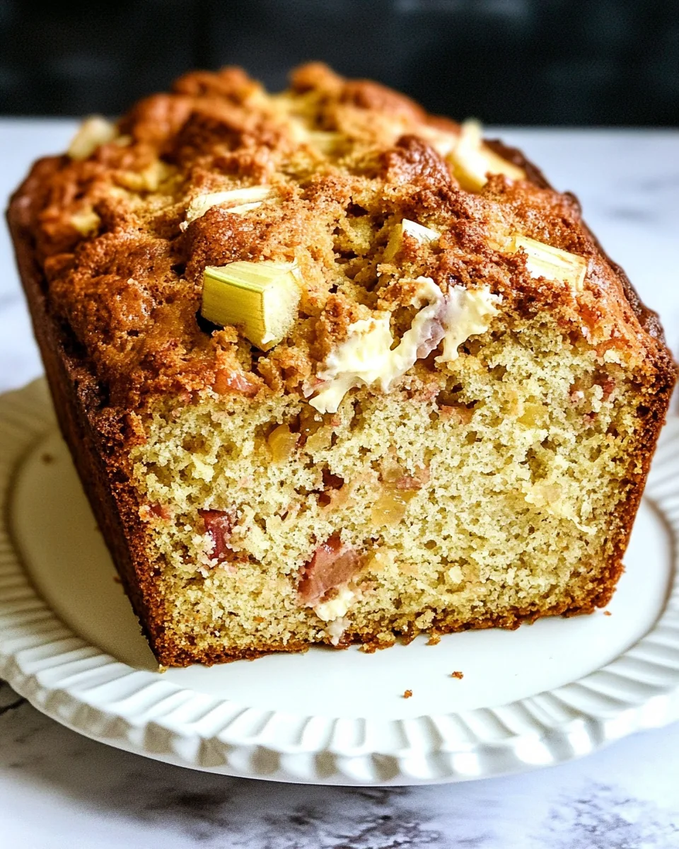 Buttermilk Rhubarb Bread