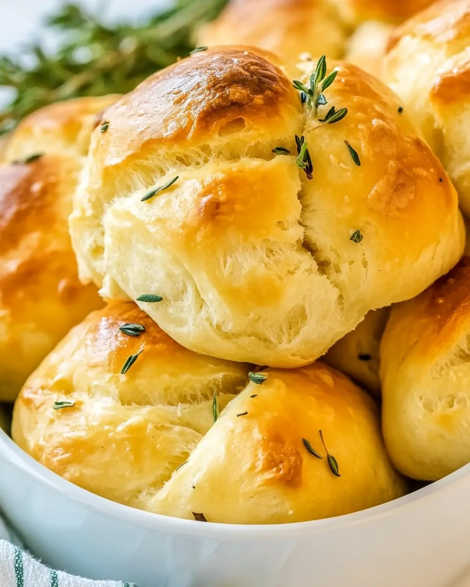 Buttery Herb Yeast Rolls