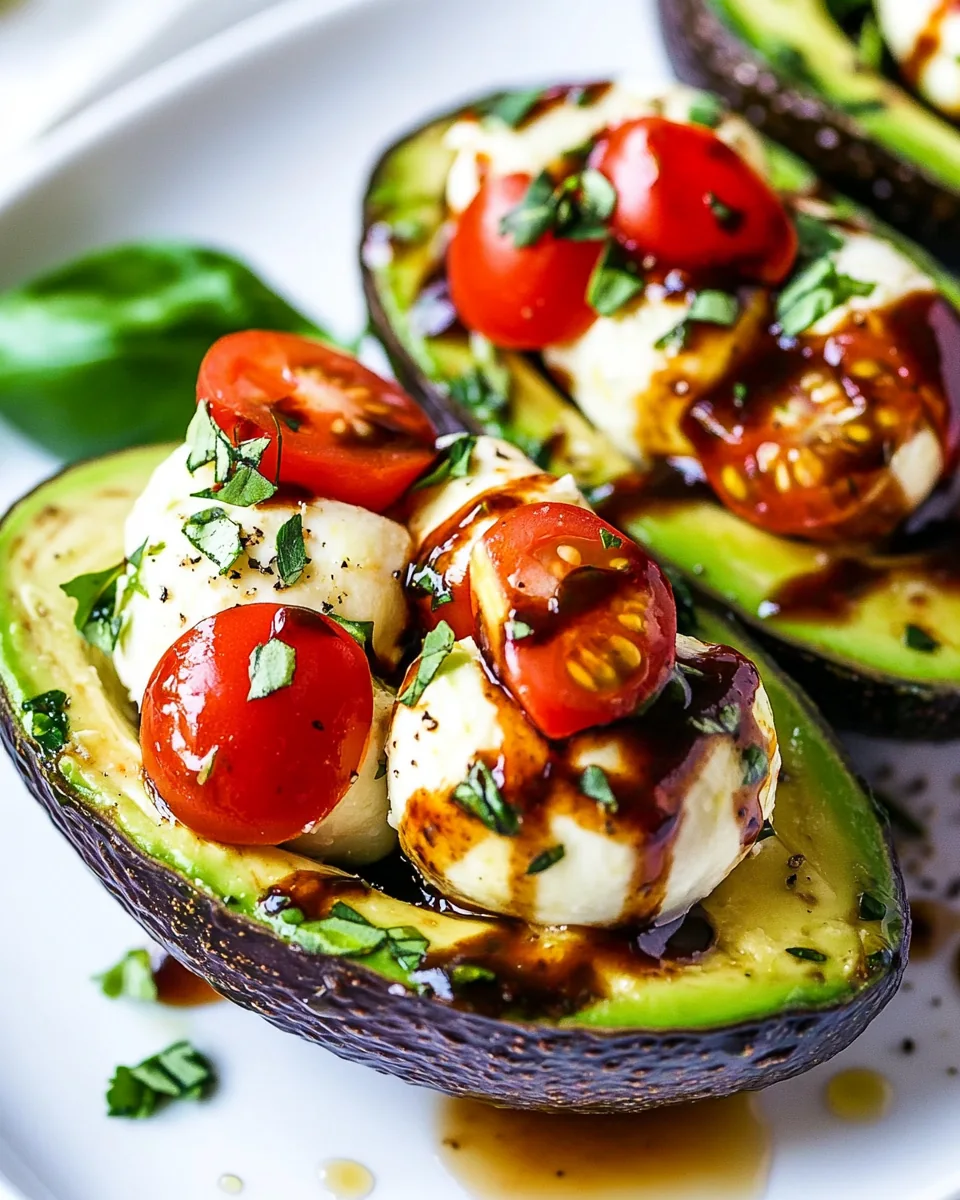 Caprese Stuffed Avocado