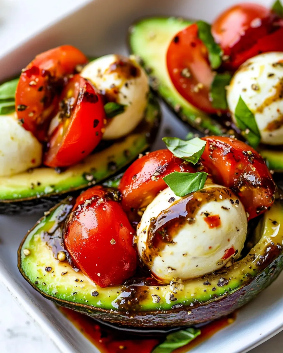 Caprese Stuffed Avocado