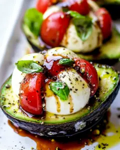 Caprese Stuffed Avocado