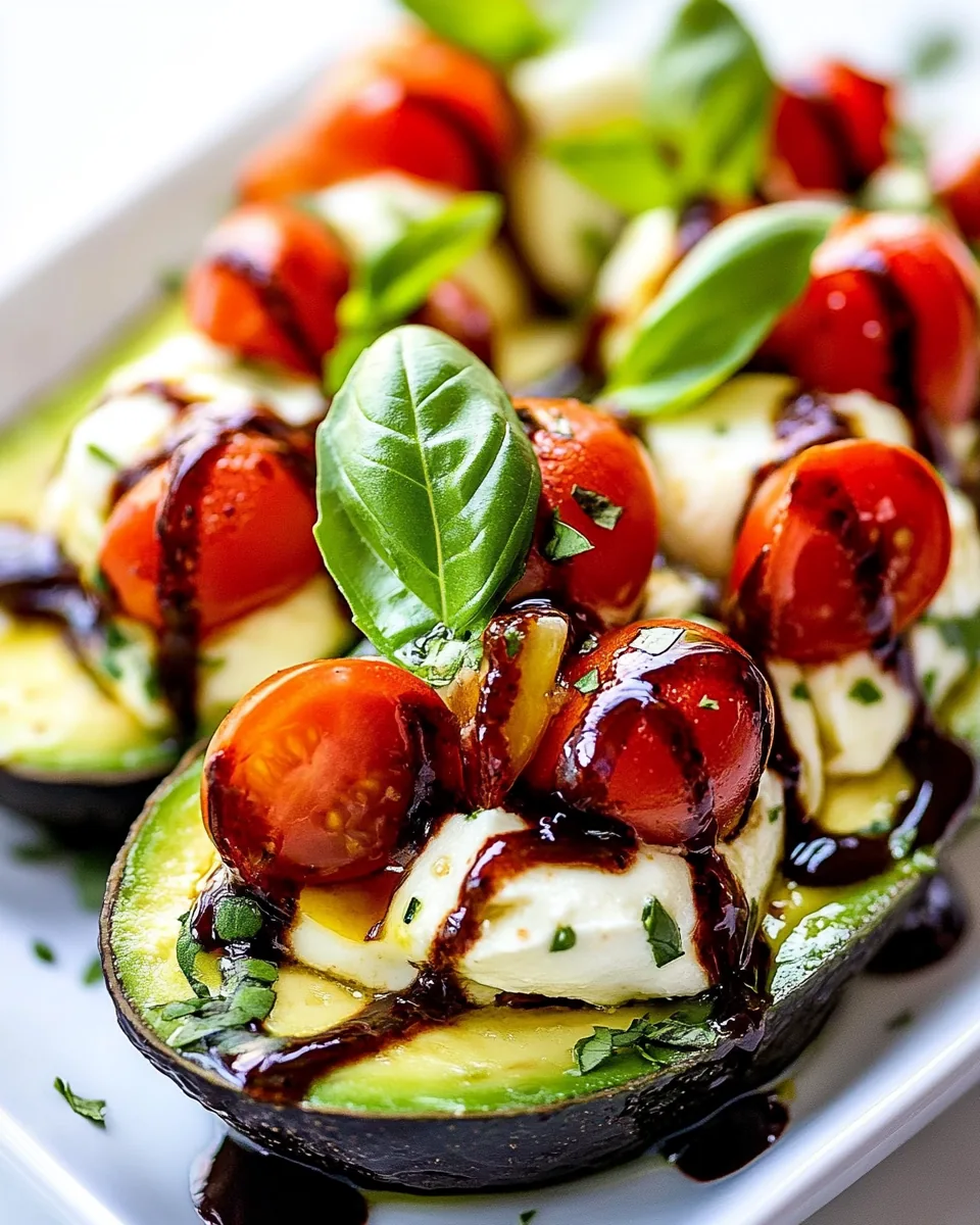 Caprese Stuffed Avocado