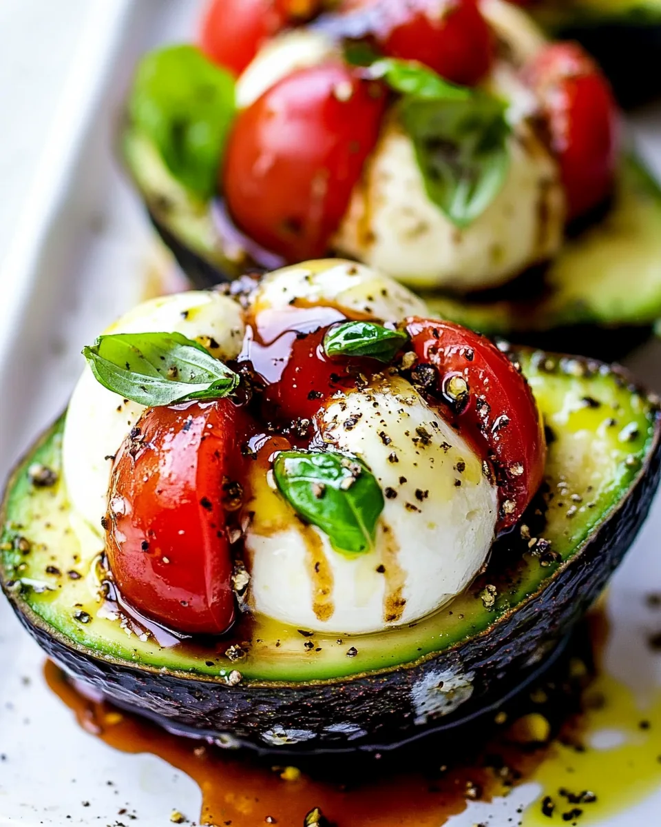 Caprese Stuffed Avocado