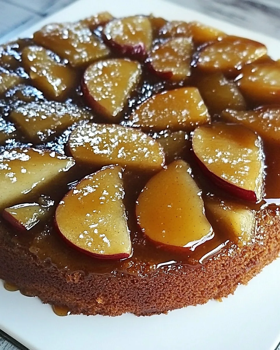 Caramel Apple Upside Down Cake