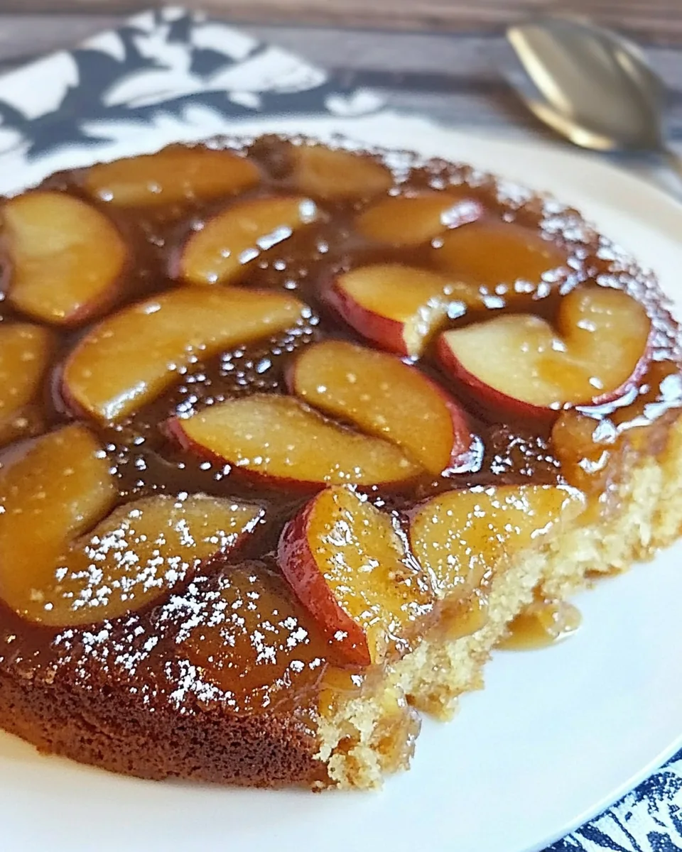 Caramel Apple Upside Down Cake
