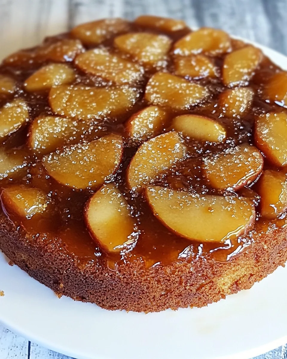 Caramel Apple Upside Down Cake
