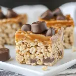 Caramel Rolo Rice Krispie Treats