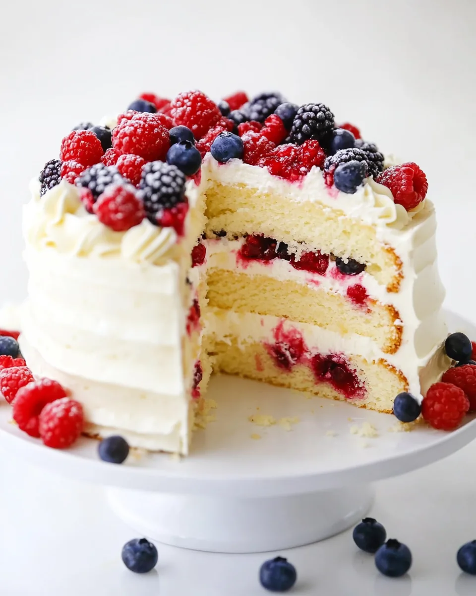 Chantilly Berry Cake