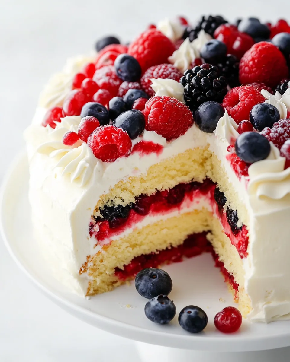 Chantilly Berry Cake