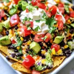 Charred Corn Poblano Black Bean Nachos