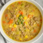 Cheeseburger Soup