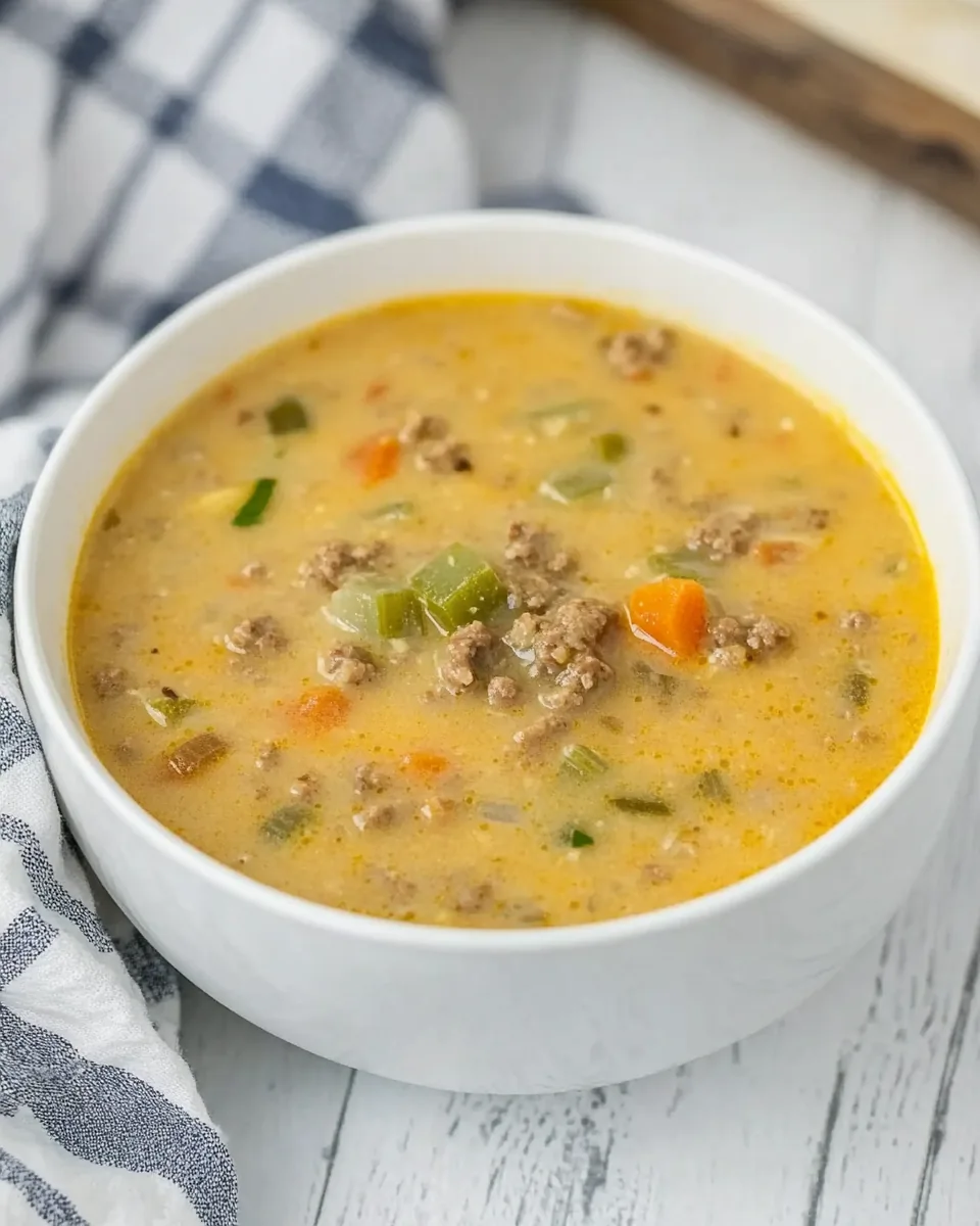 Cheeseburger Soup
