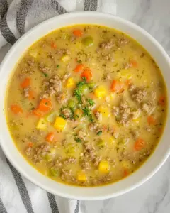 Cheeseburger Soup