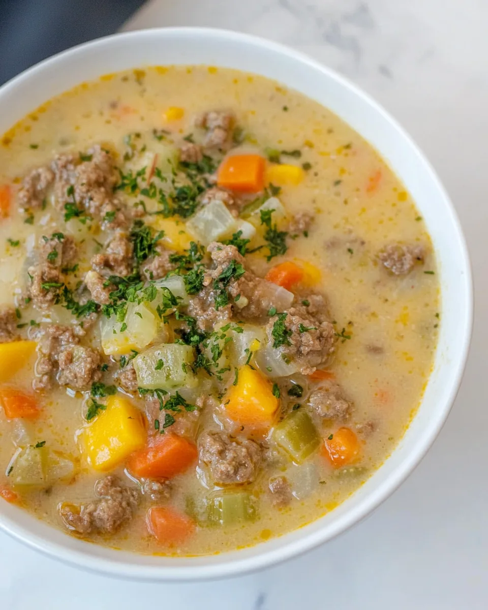 Cheeseburger Soup