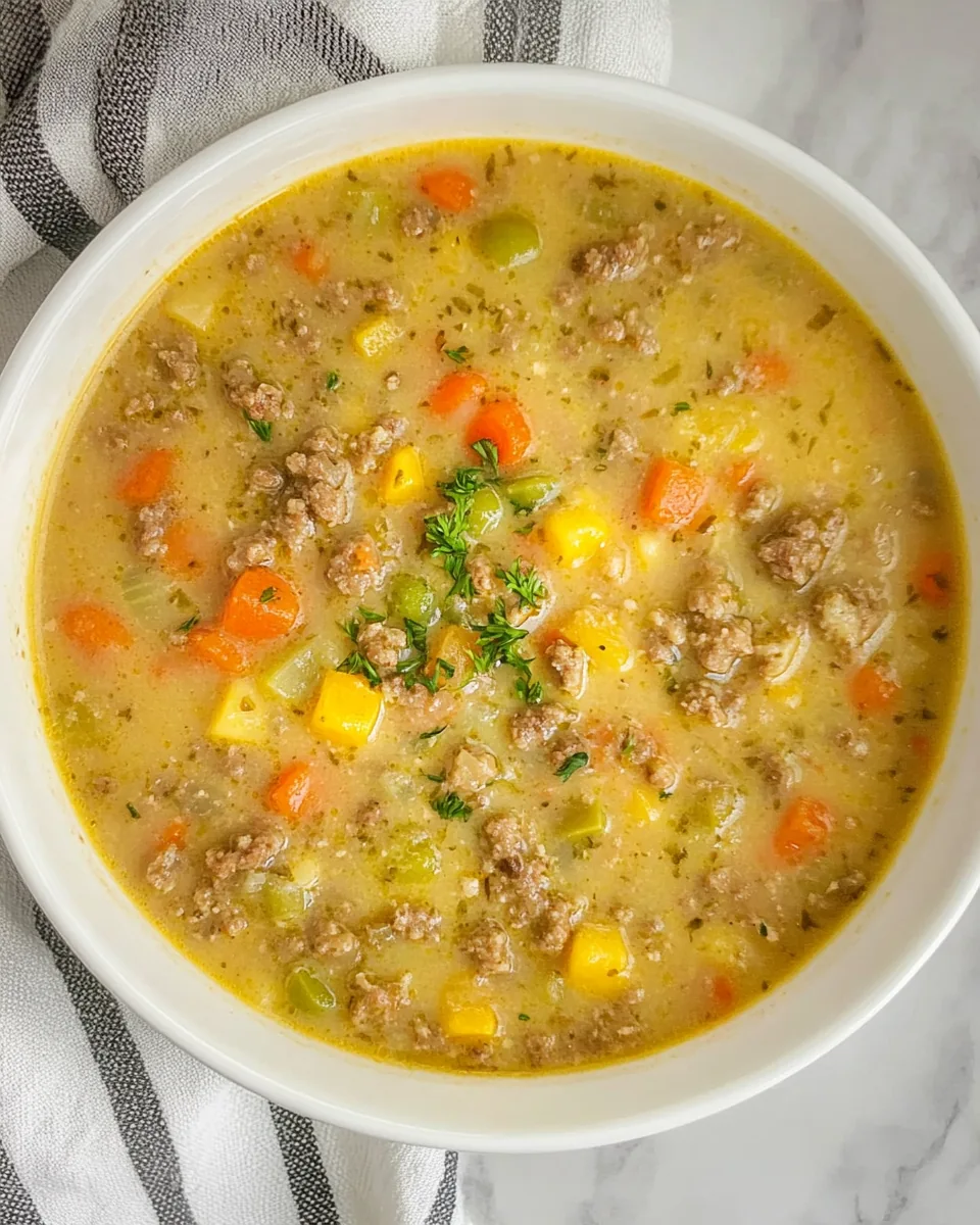 Cheeseburger Soup
