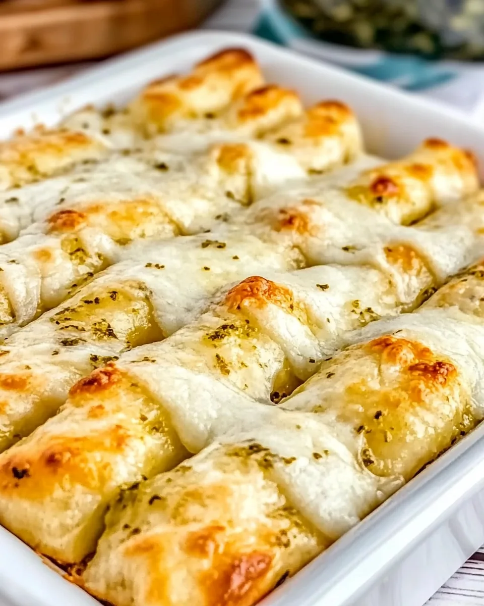 Cheesy Pesto Breadsticks