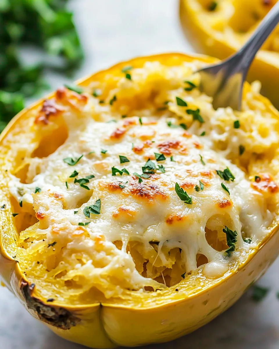 Cheesy Spaghetti Squash