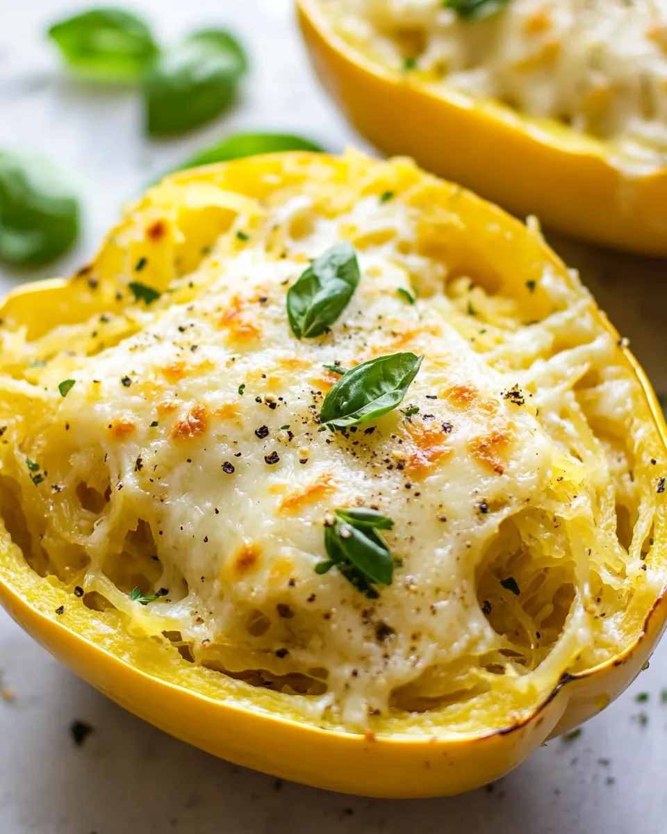 Cheesy Spaghetti Squash